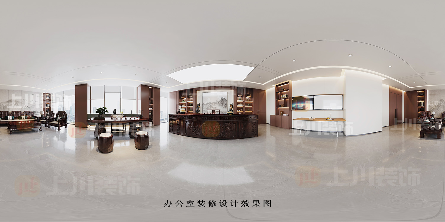 上川装饰专注办公室装修设计：佛山市三水区办公室装修设计效果图案例