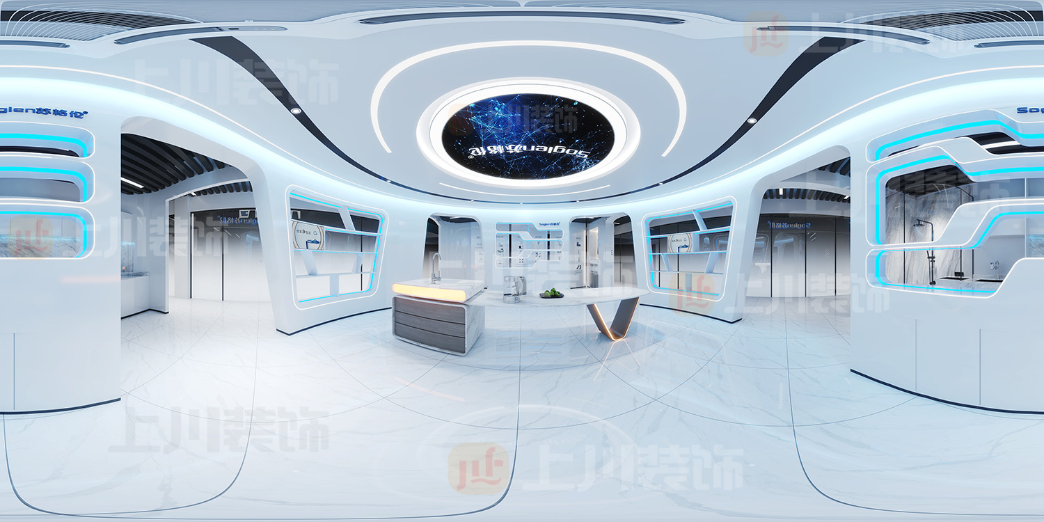 上川装饰专注办公室装修设计:佛山市顺德区办公室厅装修设计效果图案例